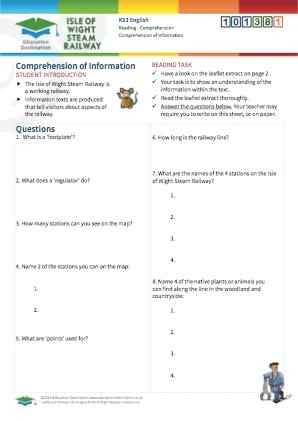 Click to view Resource 101381 Comprehension of Information - Interpreting Texts