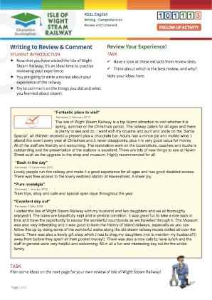 Click to view Resource 101113 Review and Comment 
