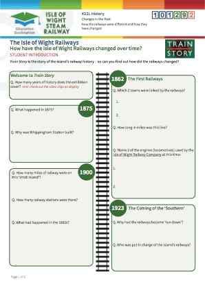 Click to view Resource 101292 How have the Isle of Wight Railways changed over time?