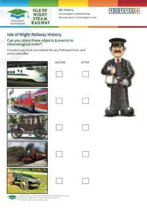 Click to view Resource 101134 Placing Railway events in chronological order
