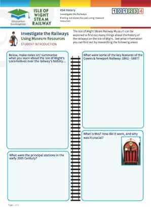 Click to view Resource 101234 Investigate the Railways!