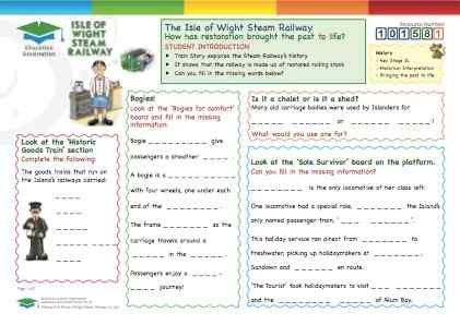 Click to view Resource 101581 Restoring the railway 