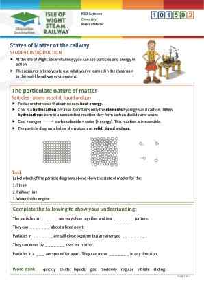 Click to view Resource 101592 States of matter at the railway