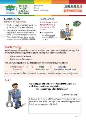 Click to view Resource 101411 Kinetic energy in action