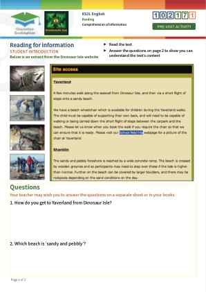 Click to view Resource 102171 Comprehension of Information