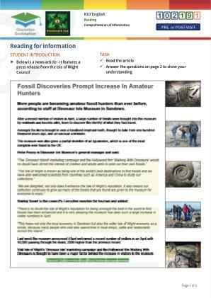 Click to view Resource 102191 Comprehension of Information