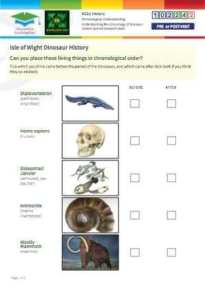 Click to view Resource 102242 Understanding the chronology of dinosaur-related species