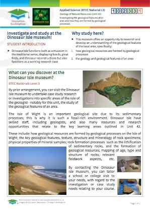 Click to view Resource 102331 Investigating geological features of the island