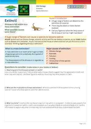 Click to view Resource 102251 Species Extinction