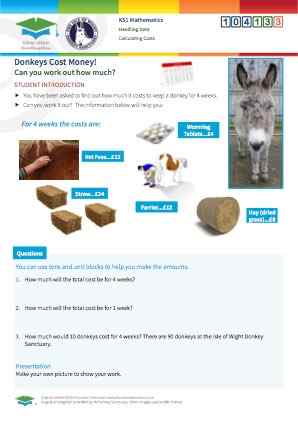 Click to view Resource 104133 Calculating Donkey Costs!