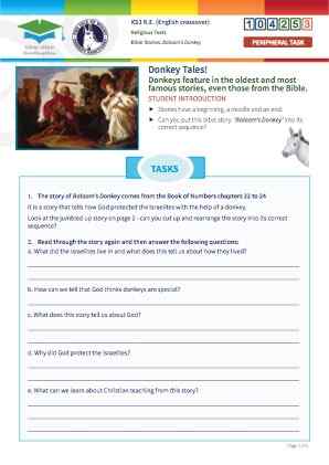 Click to view Resource 104253 Balaam's Donkey