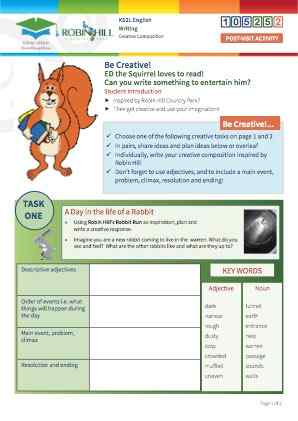 Click to view Resource 105252 Be Creative! Composition inspired by Robin Hill