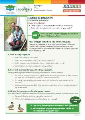 Click to view Resource 105263 Robin Hill Reporter!
