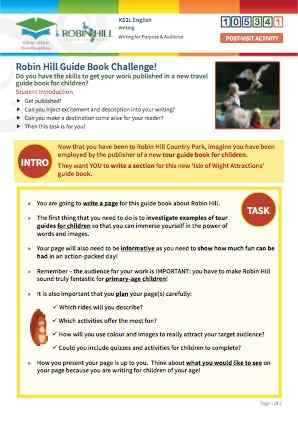 Click to view Resource 105341 Robin Hill - Guide Book Challenge!