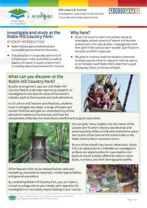 Click to view Resource 105171 Tourist Attraction Case Study Opportunities