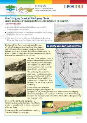 Click to view Resource 106111 The Changing Coast at Blackgang Chine