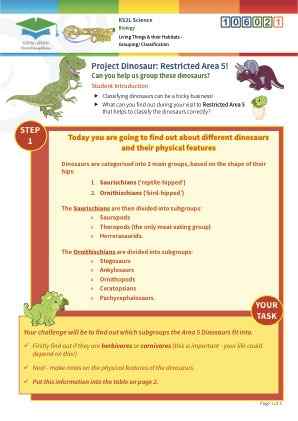 Click to view Resource 106021 Project Dinosaur: Restricted Area 5!