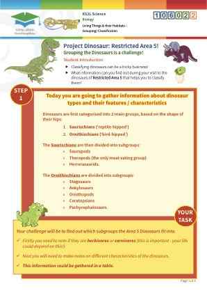 Click to view Resource 106022 Project Dinosaur: Restricted Area 5!