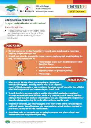 Click to view Resource 107511 Choice Artists Required!