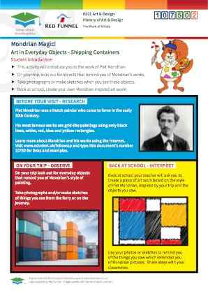 Click to view Resource 107502 Mondrian Magic! Art in Everyday Objects
