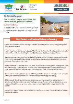 Click to view Resource 107372 Be Comprehensive! Discovering Red Funnel.