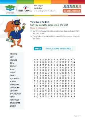 Click to view Resource 107491 Talk Like a Sailor! Understanding Maritime Terminology