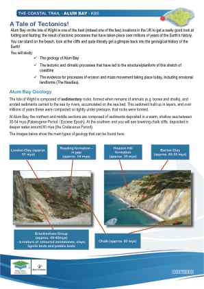 Click to view Resource 107593 IW Coastal Trail - KS5 - Alum Bay