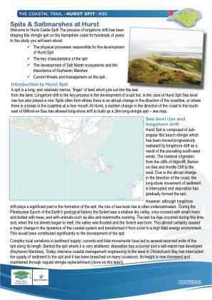 Click to view Resource 107594 IW Coastal Trail - KS5 - Hurst Spit 