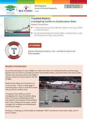 Click to view Resource 107222 Troubled Waters! Investigating conflict on Southampton Water
