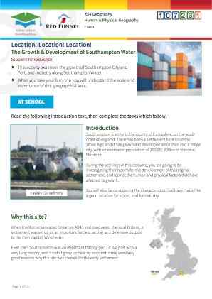 Click to view Resource 107231 Location Location Location! Southampton Water