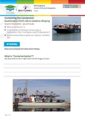 Click to view Resource 107261 Containing the Containers! The role of containerisation in world trade.