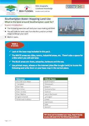 Click to view Resource 107142 Southampton Water: Mapping Land Use