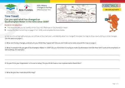 Click to view Resource 107632 Time Travel! Spotting similarities and differences on Southampton Water...