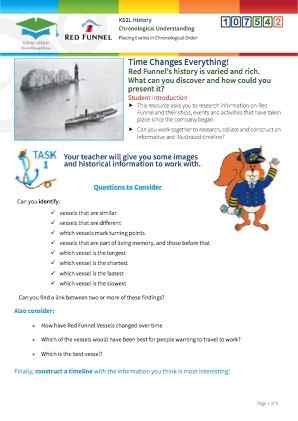 Click to view Resource 107542 Time Changes Everything! Constructing a Ferry Timeline!