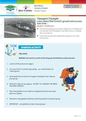 Click to view Resource 107301 History of Transport: Growth in the Nineteenth Century