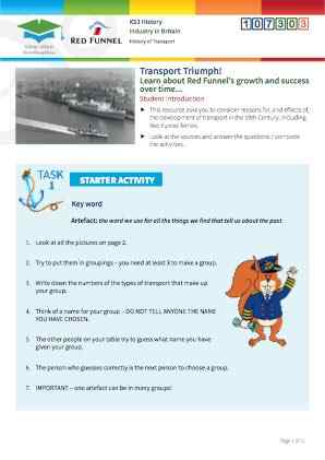 Click to view Resource 107303 History of Transport: Growth in the Nineteenth Century