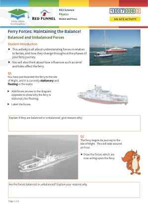 Click to view Resource 107062 Ferry Forces: Maintaining the Balance!