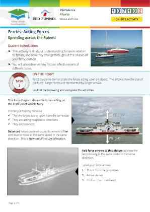 Click to view Resource 107102 Ferries: Acting Forces 