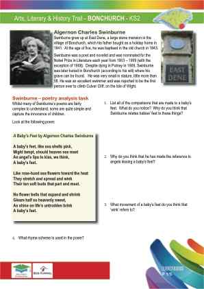 Click to view Resource 107652 Arts & Literary Trail - Bonchurch - KS2