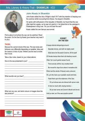 Click to view Resource 107661 Arts & Literary Trail - Shanklin - KS3