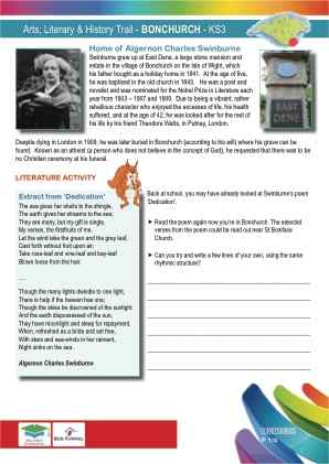 Click to view Resource 107662 Arts & Literary Trail - Bonchurch - KS3