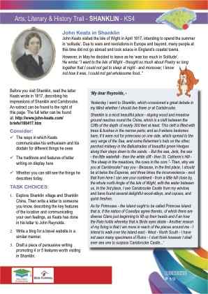 Click to view Resource 107671 Arts & Literary Trail - Shanklin - KS4