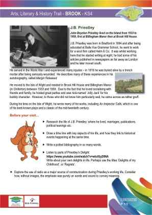 Click to view Resource 107675 Arts & Literary Trail - Brook & Mottistone - KS4