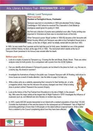Click to view Resource 107676 Arts & Literary Trail - Freshwater Bay - KS4
