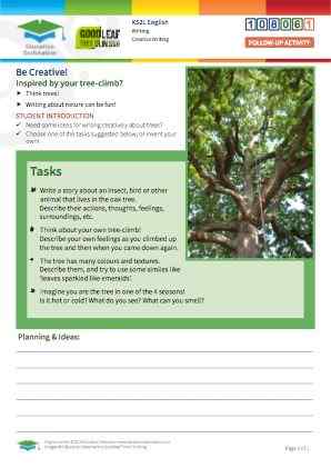 Click to view Resource 108061 Be Creative! Tree-inspired composition tasks...