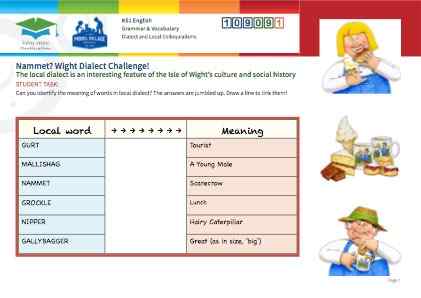 Click to view Resource 109091 Nammet? Wight Dialect Challenge!