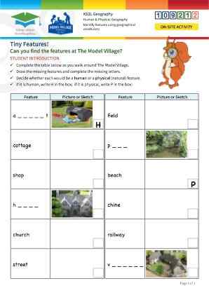 Click to view Resource 109212 Tiny Features! Identifying Physical and Human Features at The Model Village