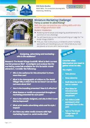 Click to view Resource 109251 Miniature Marketing Challenge!