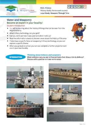 Click to view Resource 111181 Solent Defence! A History Study - Portsmouth routes