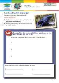 Click to view Resource 119021 Rainforest Leaflet Challenge